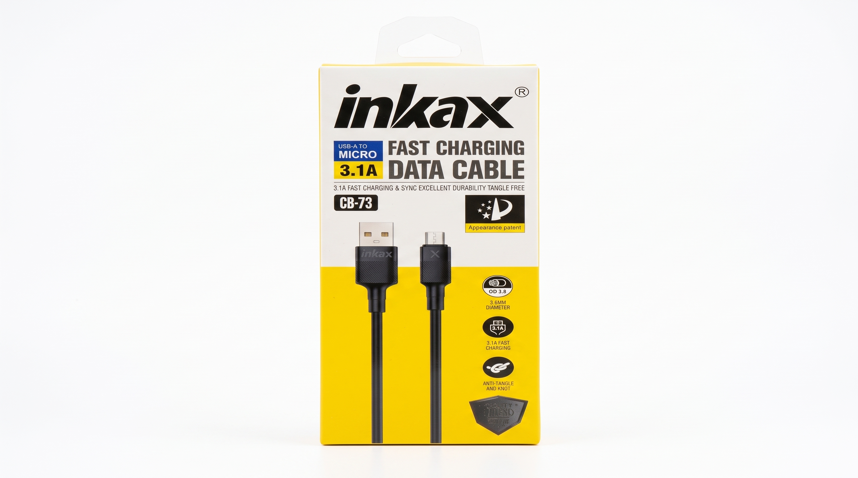 inkax CB-73 3.1A Fast Charging Data Cable USB to Micro